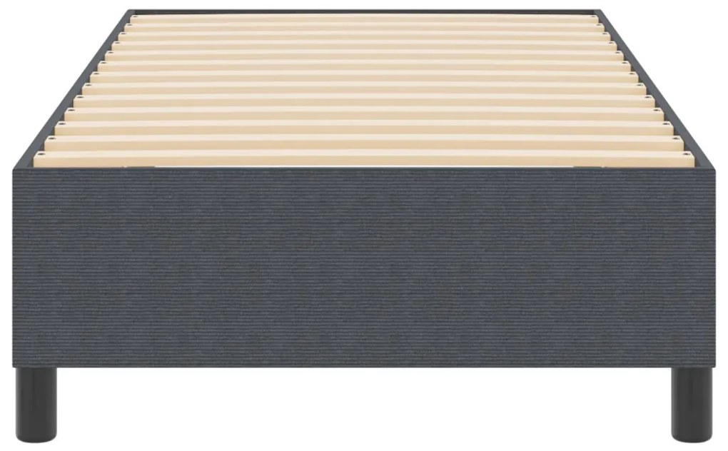 Boxspring Ágy Sötétszürke 80x200 cm Pamut