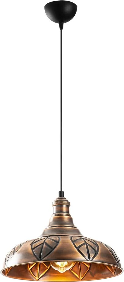 Sağlam 3714 réz fém függőlámpa, Ø32 cm