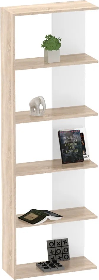 Polcállvány, sonoma tölgy/fehér, AGATIO