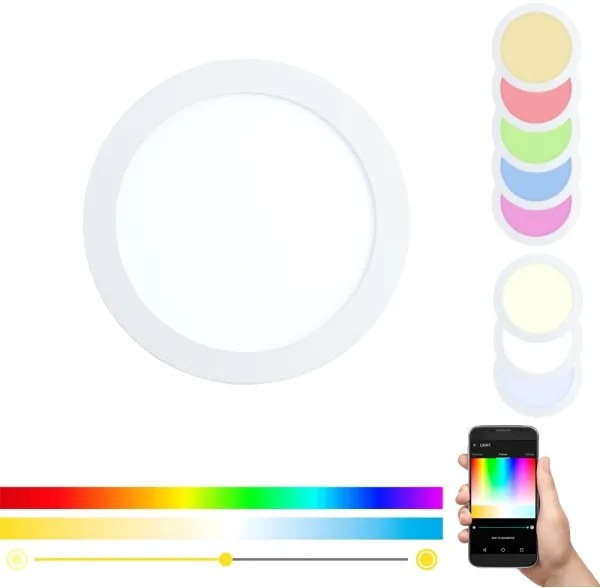 Eglo 96668 - LED RGBW Dimmelhető süllyesztett mennyezeti lámpatest FUEVA-C LED/15,6W/230V