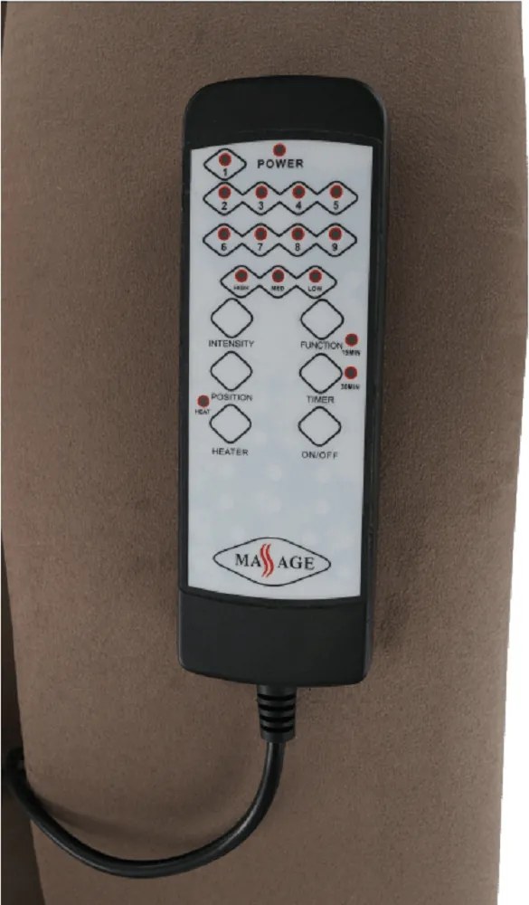 Mechanikusan állítható pihenő fotel, szürkés barna textil, SUAREZ