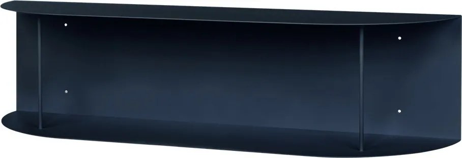 Sötétkék többszintes fém fali polc 80 cm Lina – noo.ma