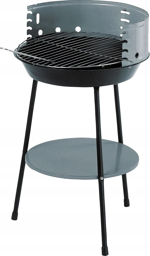 Kerek faszenes grill acél átm. 35 cm Master MG915 állítható polc
