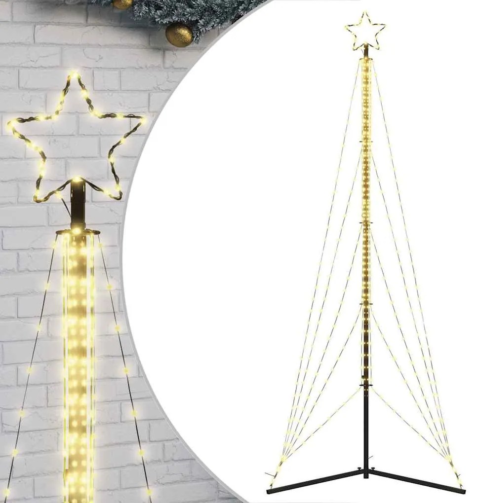 meleg fehér LED karácsonyfa 525 LED 302 cm