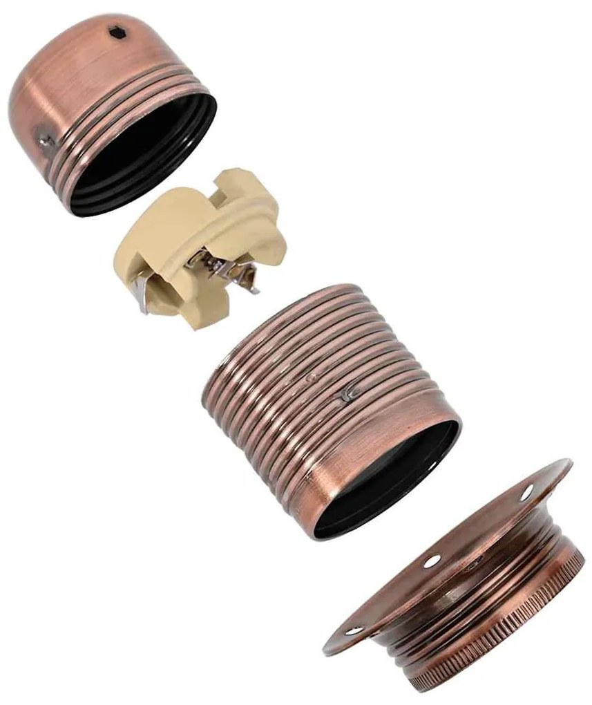 2 db vörös bronz lámpatartók E27