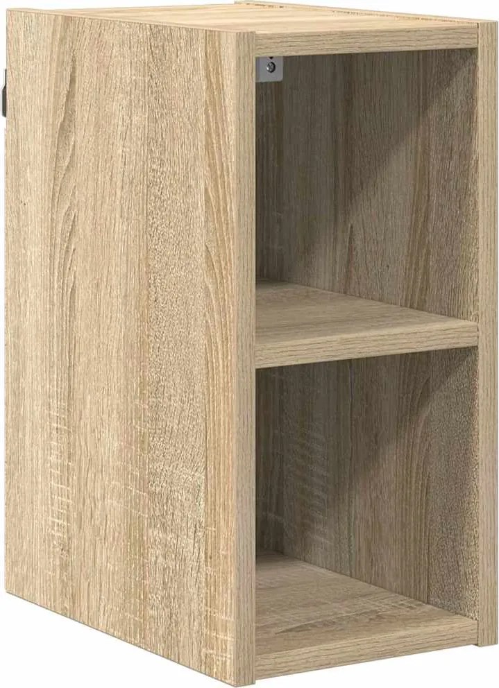 vidaXL Függő szekrény tárolóval Sonoma tölgy 20 x 29,5 x 40 cm Faanyag