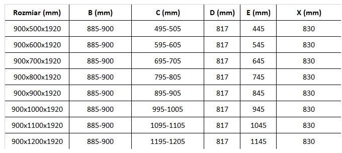 Mexen Lima zuhanykabin összecsukható ajtóval 90 x 100 cm, 6mm átlátszó üveg, arany profil + zuhanytálca, 852-090-100-50-00-4010