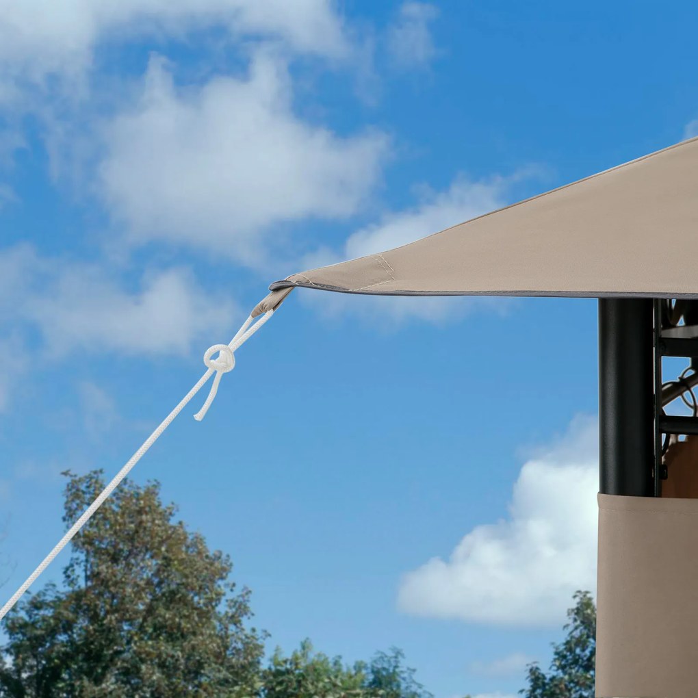 Deuba Topas kerti pavilon 4x3 m - taupe