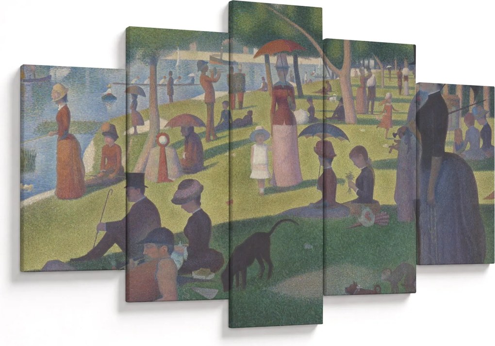 Kép - Georges Seurat, A Sunday on La Grande Jatte, reprodukciók (150x105 cm)