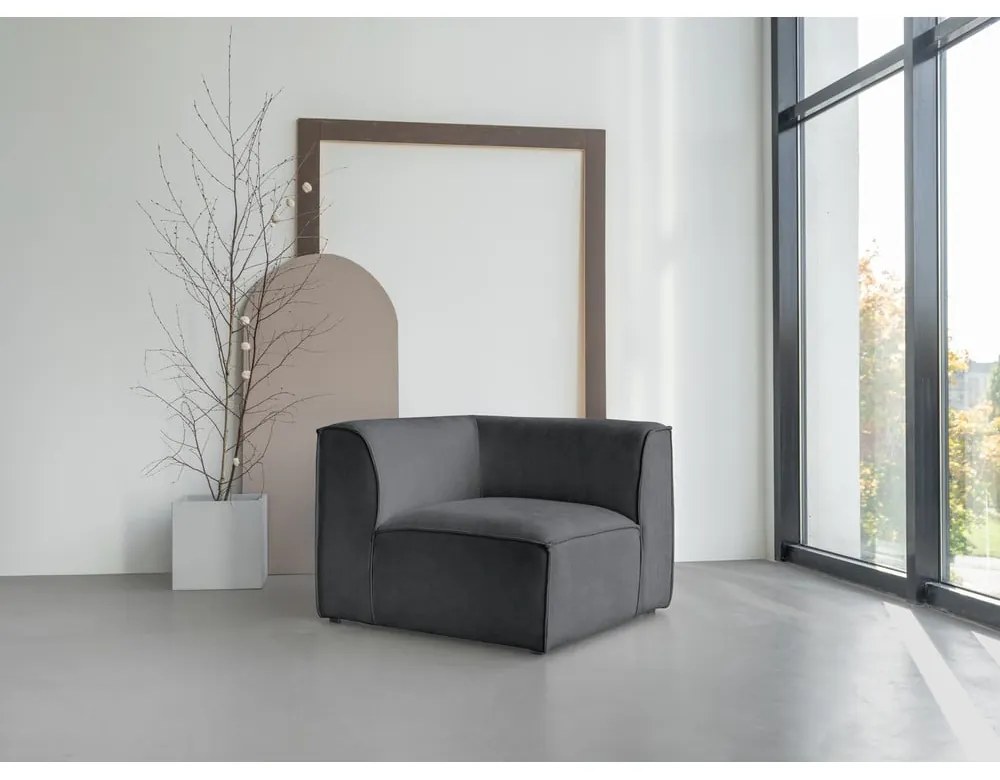 Szürke kanapé modul Flex Felix – Miuform