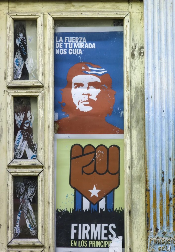 Poszter 68x98cm Che Guevara poszter az ablakon, Assaf Frank