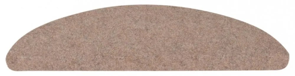 15 db bézs öntapadó lépcsőszőnyeg 65x22,5x3,5 cm