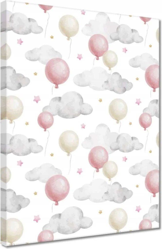 Vászonkép 30x40 Pasztell motívum rózsaszín bál