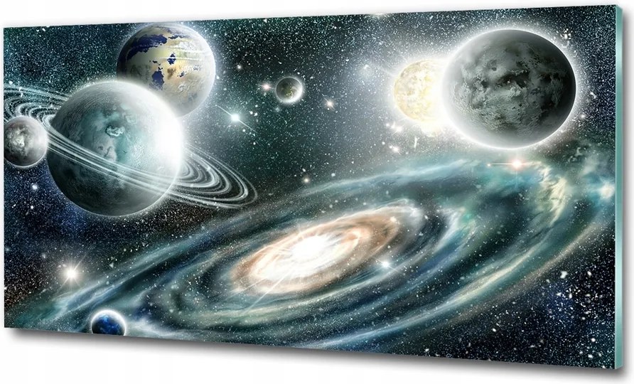 Fotótapéta üvegfalra Naprendszer 125x50