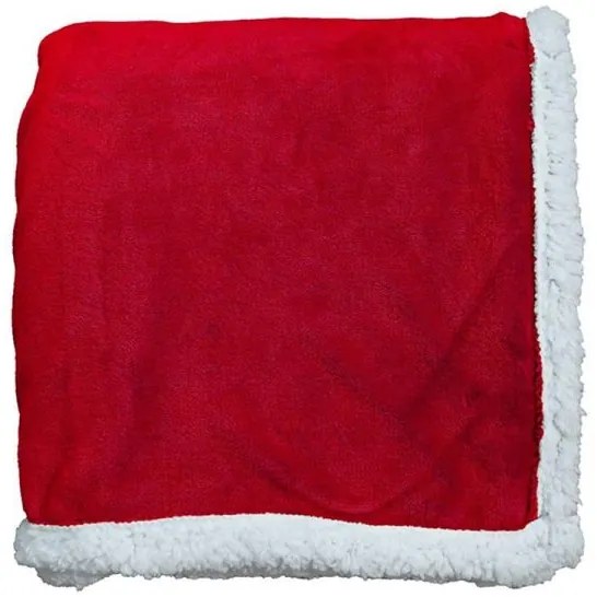 Karácsonyi mikroflanel takaró 200x150 cm - piros fehér