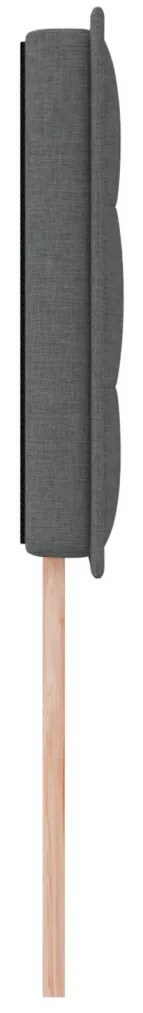 Fejtámla fejtámlával Sötétszürke 90 cm Műbőr