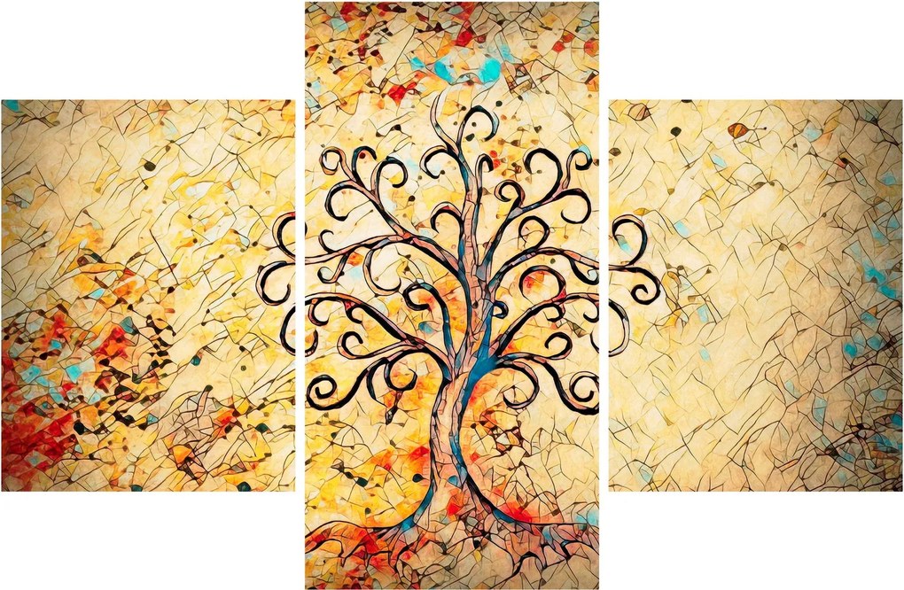 Kép - Mozaik életfa (90x60 cm)