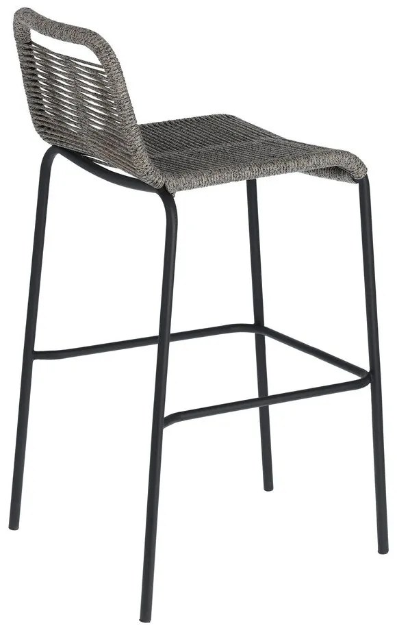 Glenville sötétszürke acélszerkezetű bárszék, magasság 74 cm - Kave Home