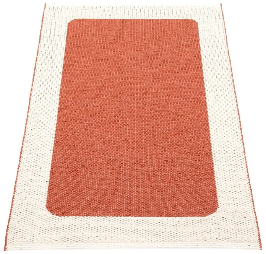 Téglavörös-krémszínű kültéri-beltéri szőnyeg 70x120 cm Ilda Brick – Pappelina