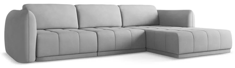 Világosszürke sarokkanapé (jobb oldali) Hoku – Makamii