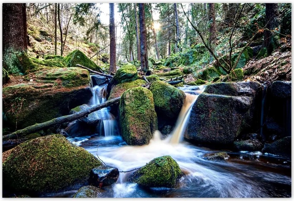 Poszterek 185x125 Hegyi patak Tájkép