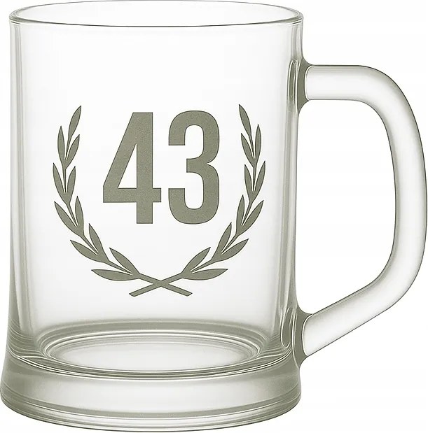 Söröspohár, söröskorsó, korsó évforduló 43 év homokfúvással