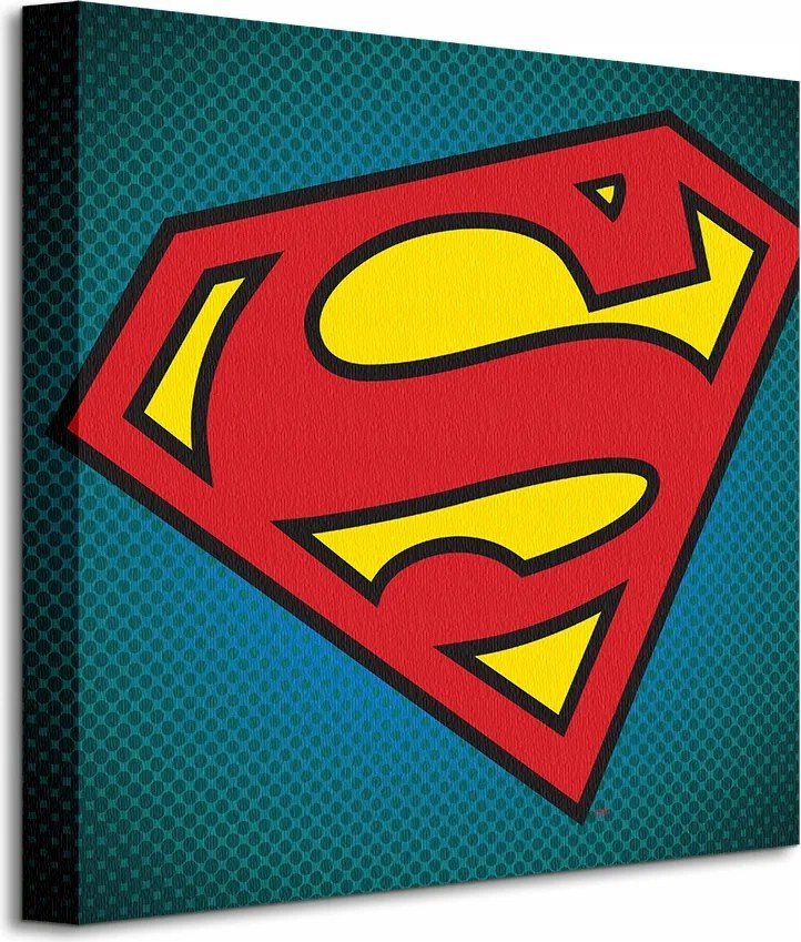 Superman Symbol vászonkép 40x40 cm