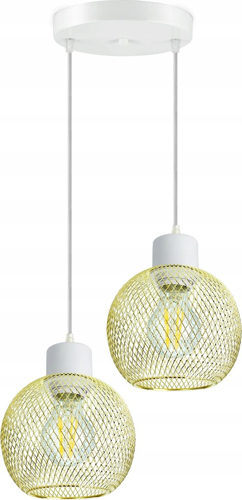 Mennyezeti Lámpa Függő Csillár Gold Globe 488-EZ2 Led 2xE27 Led Állítható