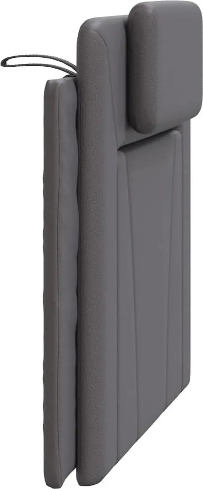 szürke műbőr fejtámla párna Viana 100 cm