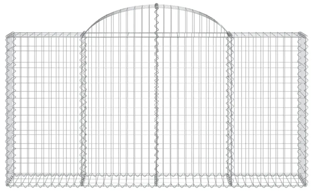 25 db íves horganyzott vas gabion kosár 200x30x100/120 cm
