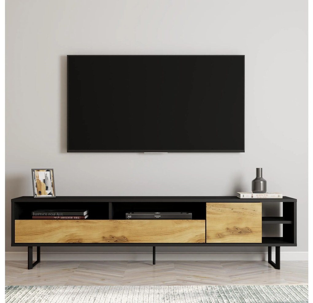 TV asztal/szekrény Lugar (fekete tölgy). 1107994