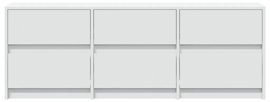 fehér szerelt fa TV-szekrény LED-ekkel 140 x 34 x 50 cm