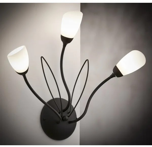 Jupiter 2059 - GLORIOSA fali lámpa 3xG9/14W/230V fekete