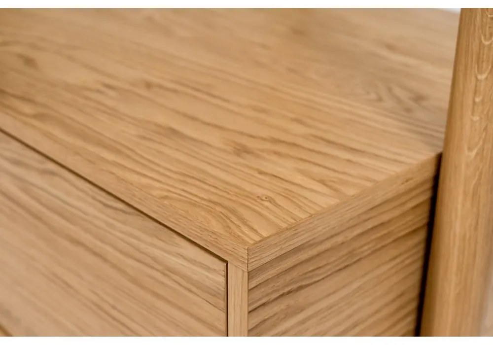 Tripod tölgyfa előszoba bútor tükörrel - Woodman