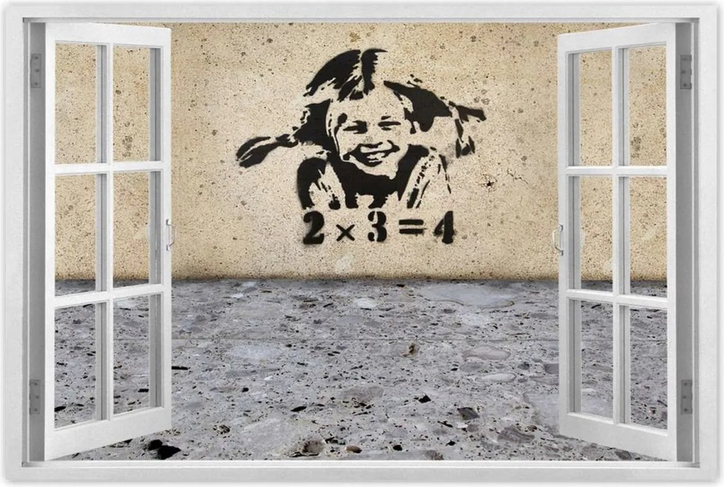 Poszter 60x40 Banksy A szeplős lány