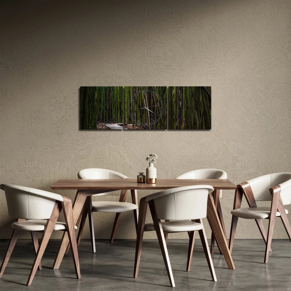 Kép - A bambuszok között (órával) (90x30 cm)