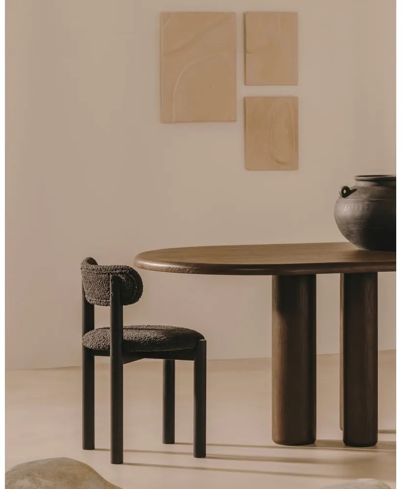 Fekete étkezőszék szett 2 db-os Nebai – Kave Home