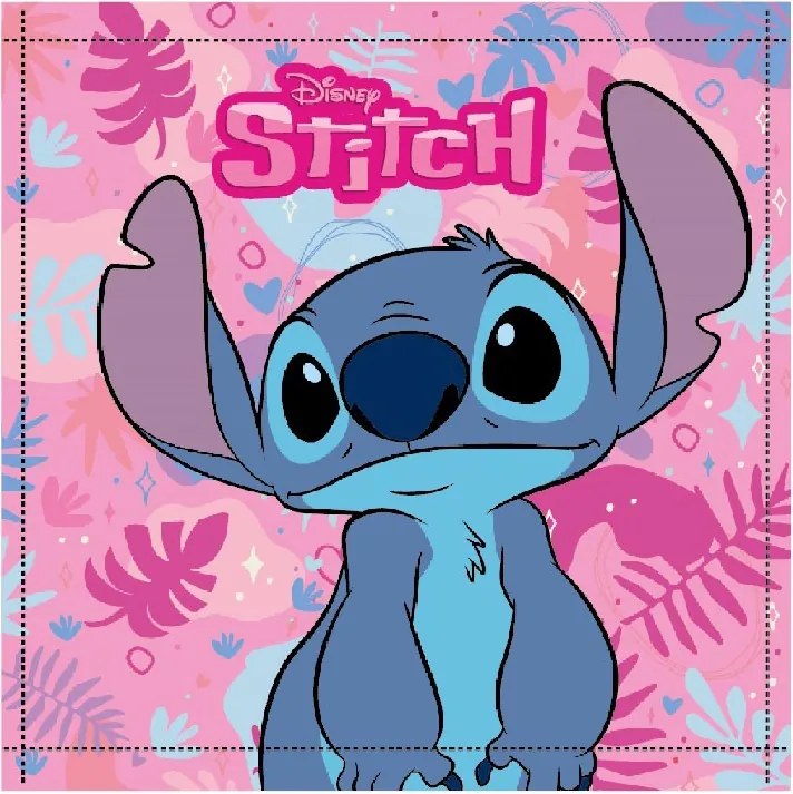 Disney Lilo és Stitch, A csillagkutya Pink Paradise kéztörlő, arctörlő, törölköző 30x30cm