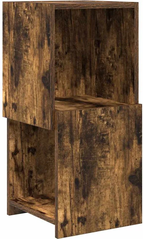 vidaXL Sarokszekrény Füstölt tölgy 30,5x30x65cm Faanyag