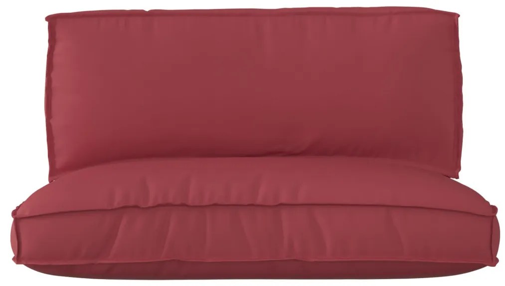 Raklap párna készlet 2 pcs bordó 120 x 80 x 12 cm Oxford szövet