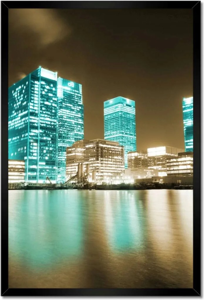 Poszter keretben 40x60 Lila orchidea