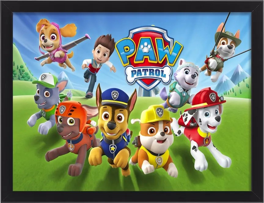Vászonkép Mancs Őrjárat Paw Patrol keretben gyerekeknek ajándék 30x20 cm
