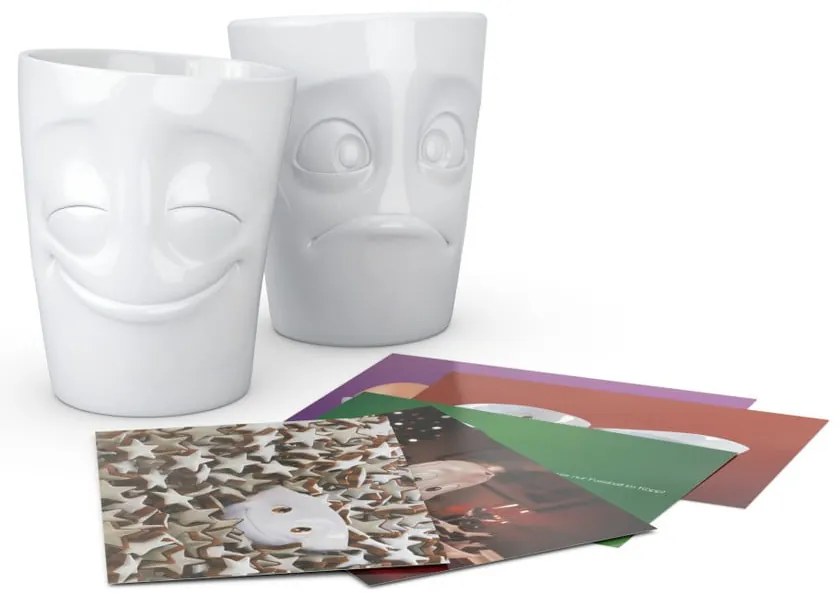 2 részes fehér bögrekészlet - 58products