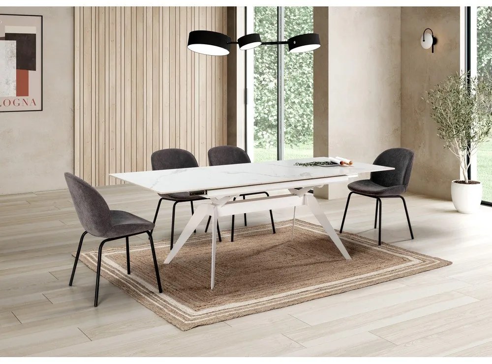 Kerámia étkezőasztal 90x160 cm Lula – Marckeric