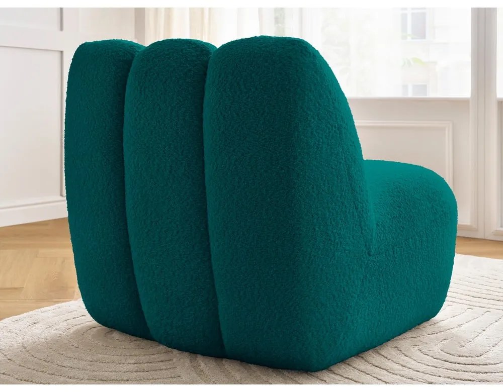 Türkiz buklé fotel Janissaire – Bobochic Paris