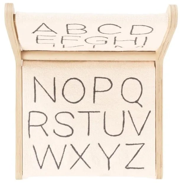 Bézs-natúr színű gyerek szék ABC – Lorena Canals