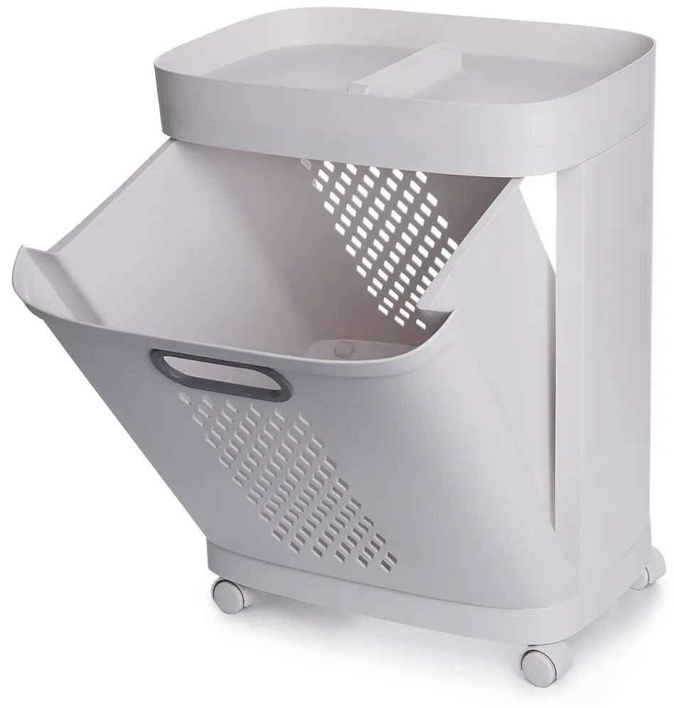 4Home HANDY univerzális tároló kosarak kerekeken, 2 emeletes