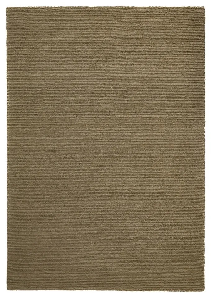 Khaki kézi szövésű gyapjú szőnyeg 120x170 cm Harris Boucle – Flair Rugs