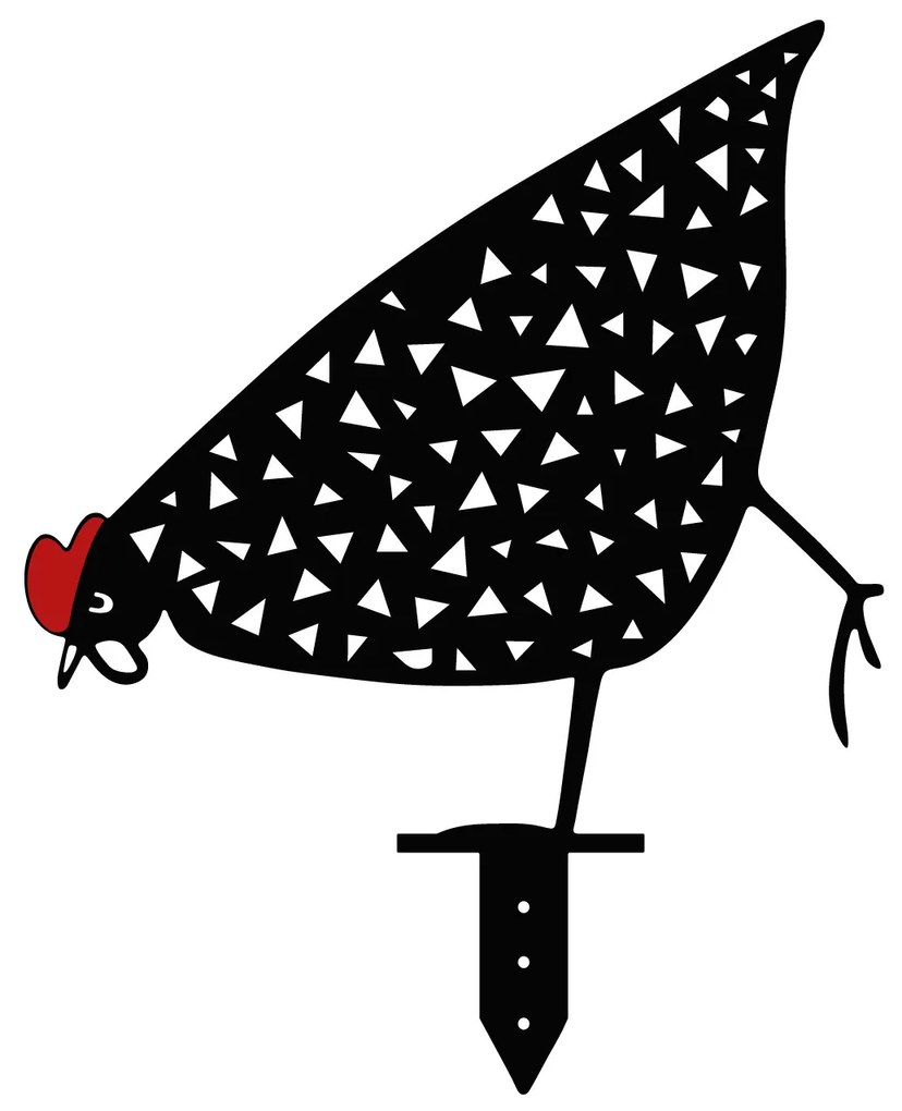 Kerti fém kiegészítők díszkészlete Chick (fekete). 1083190