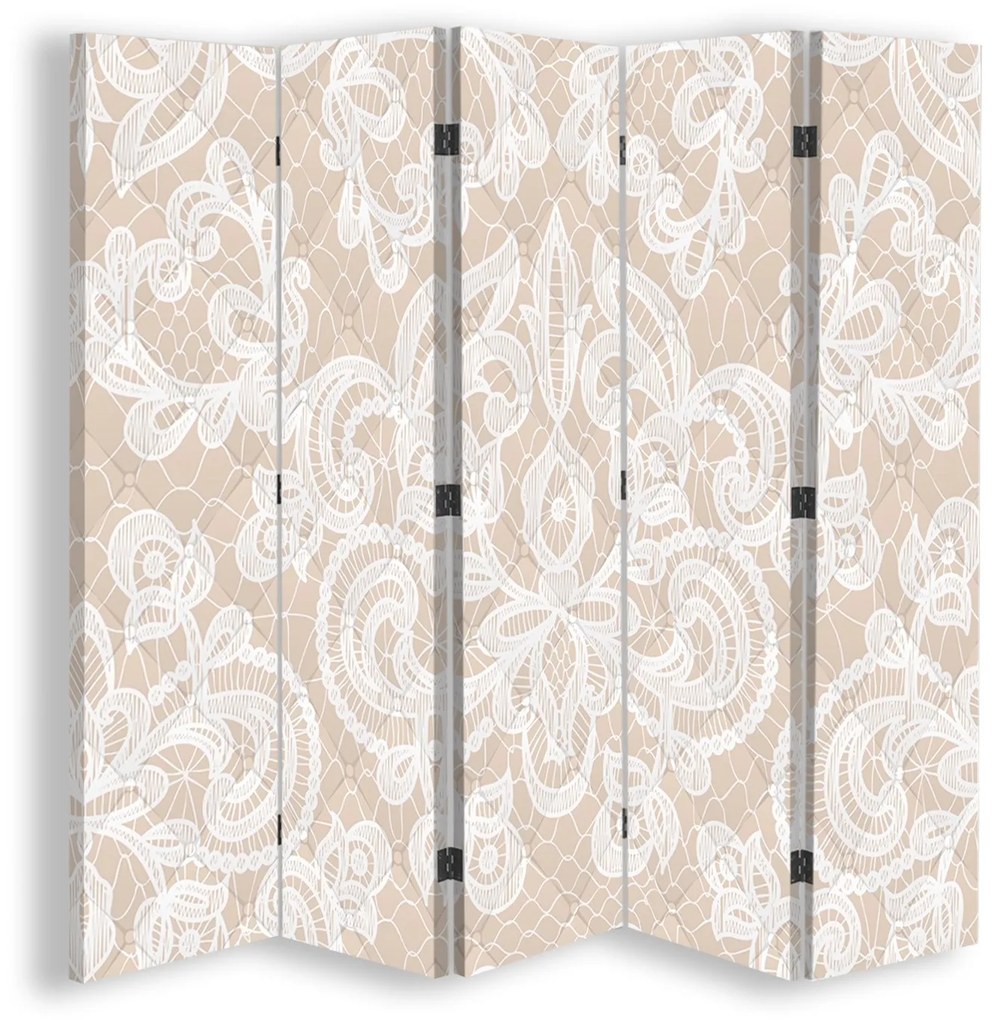 Gario Paraván Elegáns bézs színben Méret: 180 x 170 cm, Kivitelezés: Klasszikus paraván